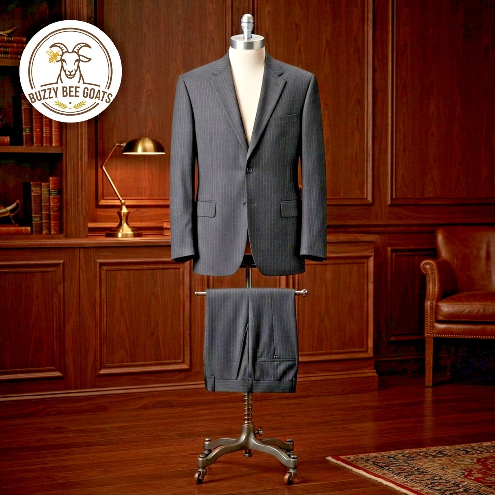Chaps by Ralph Lauren Mens Wool Pinstripe Two Piece Suit Size Regular Contempora